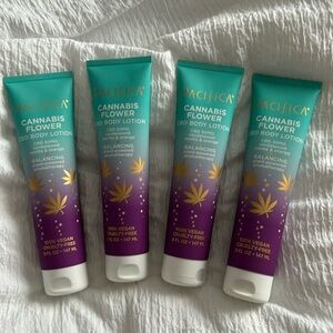 Pacifica LOT of 4 Canna CBD lotion 5 oz cbd 50 mg sandalwood vanilla orange